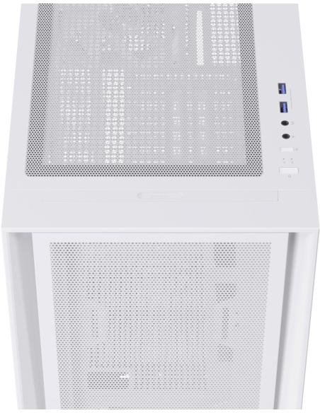 Einarex Pulse P600 Core White Midi Tower Cristal Templado USB 3.2 Blanca