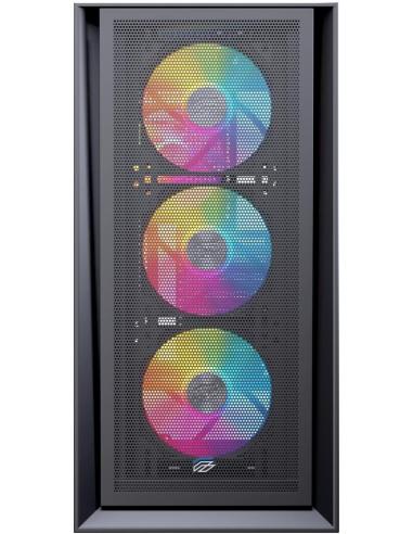 Einarex Pulse P600 Core RGB Black Midi Tower Cristal Templado USB 3.2 Negro