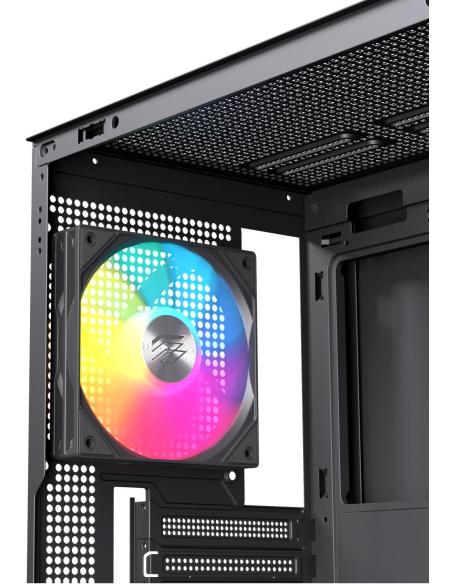 Einarex Pulse P600 Core RGB Black Midi Tower Cristal Templado USB 3.2 Negro