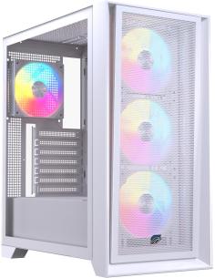 Einarex Pulse P600 Core RGB White Midi Tower Cristal Templado USB 3.2 Blanca-CAJA61357