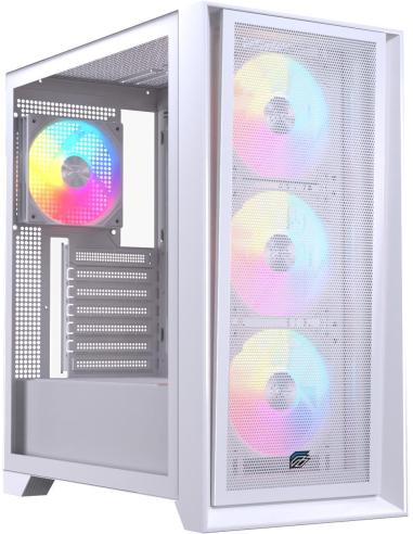 Einarex Pulse P600 Core RGB White Midi Tower Cristal Templado USB 3.2 Blanca