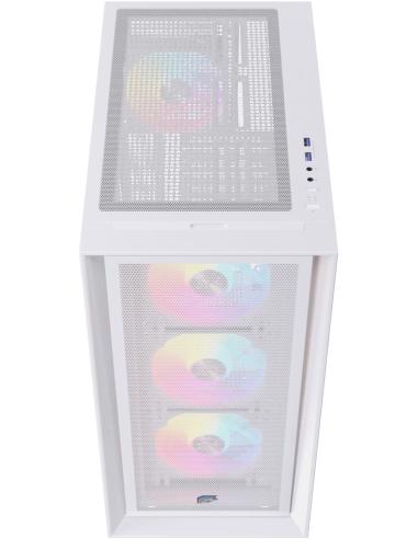 Einarex Pulse P600 Core RGB White Midi Tower Cristal Templado USB 3.2 Blanca