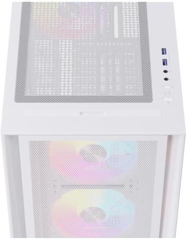 Einarex Pulse P600 Core RGB White Midi Tower Cristal Templado USB 3.2 Blanca