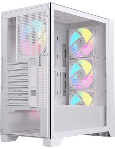 Einarex Pulse P600 Core RGB White Midi Tower Cristal Templado USB 3.2 Blanca
