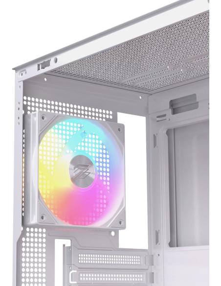 Einarex Pulse P600 Core RGB White Midi Tower Cristal Templado USB 3.2 Blanca