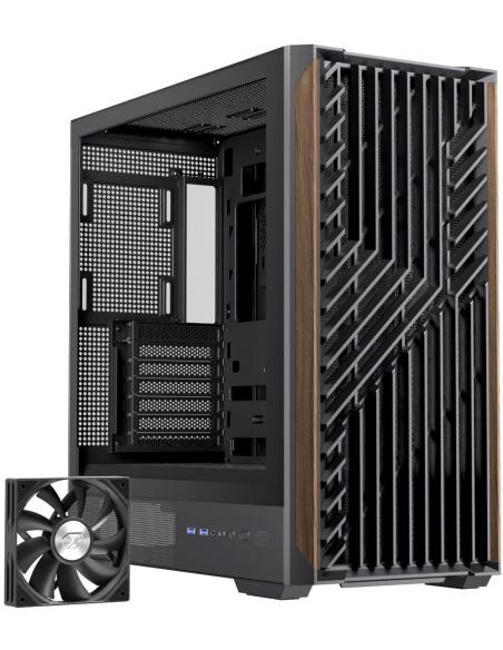 Einarex Pulse P800 Core Black Midi Tower Cristal Templado USB 3.2 Negro