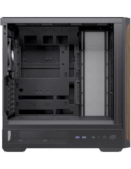 Einarex Pulse P800 Core Black Midi Tower Cristal Templado USB 3.2 Negro