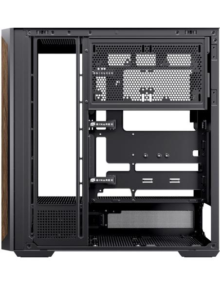 Einarex Pulse P800 Core Black Midi Tower Cristal Templado USB 3.2 Negro