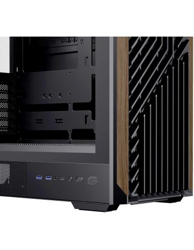 Einarex Pulse P800 Core Black Midi Tower Cristal Templado USB 3.2 Negro