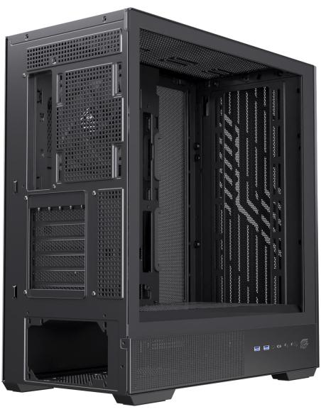 Einarex Pulse P800 Core Black Midi Tower Cristal Templado USB 3.2 Negro