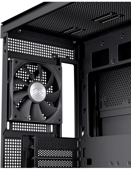 Einarex Pulse P800 Core Black Midi Tower Cristal Templado USB 3.2 Negro