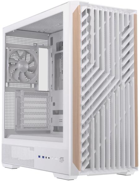 Einarex Pulse P800 Core White Midi Tower Cristal Templado USB 3.2 Blanca