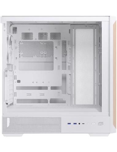 Einarex Pulse P800 Core White Midi Tower Cristal Templado USB 3.2 Blanca