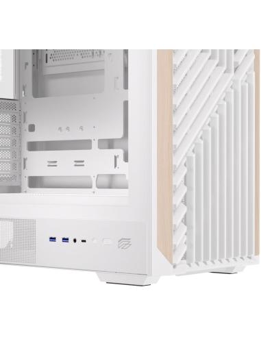 Einarex Pulse P800 Core White Midi Tower Cristal Templado USB 3.2 Blanca