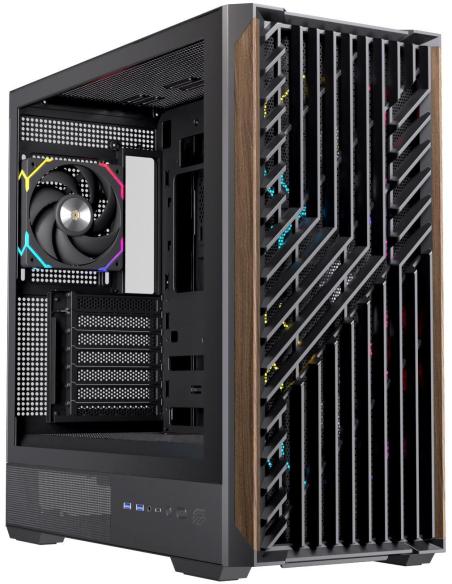 Einarex Pulse P800 Core RGB Black Midi Tower Cristal Templado USB 3.2 Negro