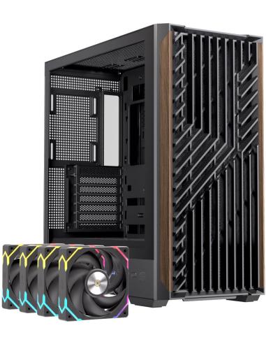 Einarex Pulse P800 Core RGB Black Midi Tower Cristal Templado USB 3.2 Negro