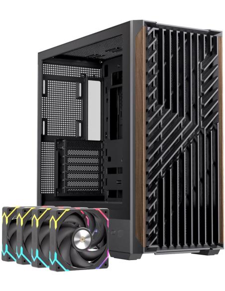 Einarex Pulse P800 Core RGB Black Midi Tower Cristal Templado USB 3.2 Negro