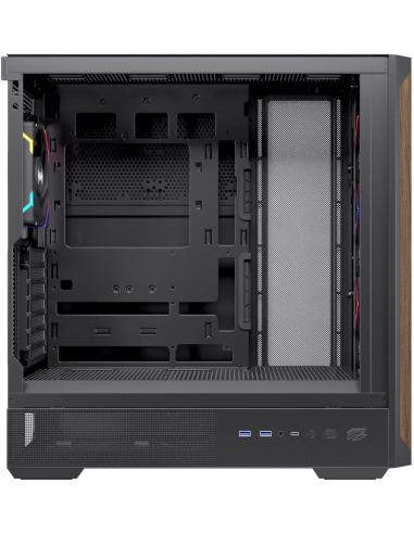Einarex Pulse P800 Core RGB Black Midi Tower Cristal Templado USB 3.2 Negro