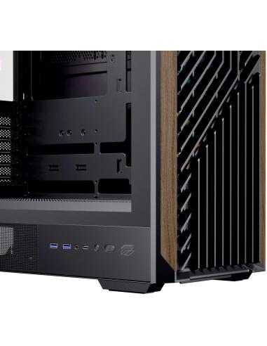 Einarex Pulse P800 Core RGB Black Midi Tower Cristal Templado USB 3.2 Negro