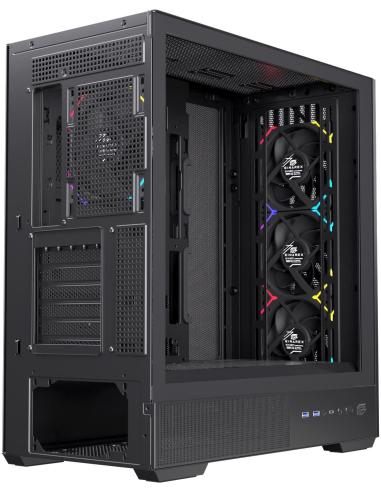 Einarex Pulse P800 Core RGB Black Midi Tower Cristal Templado USB 3.2 Negro