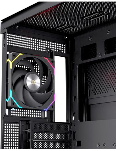 Einarex Pulse P800 Core RGB Black Midi Tower Cristal Templado USB 3.2 Negro