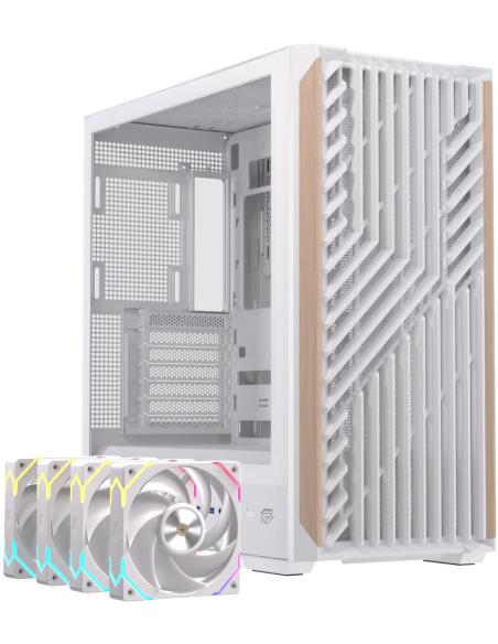 Einarex Pulse P800 Core RGB White Midi Tower Cristal Templado USB 3.2 Blanco