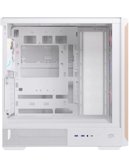 Einarex Pulse P800 Core RGB White Midi Tower Cristal Templado USB 3.2 Blanco