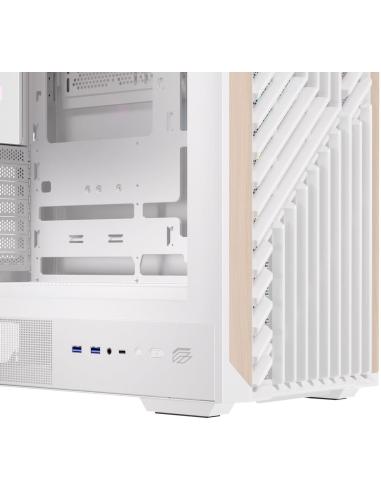 Einarex Pulse P800 Core RGB White Midi Tower Cristal Templado USB 3.2 Blanco