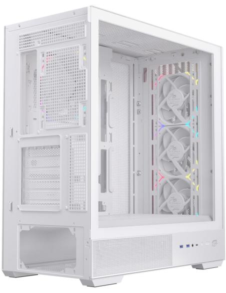 Einarex Pulse P800 Core RGB White Midi Tower Cristal Templado USB 3.2 Blanco