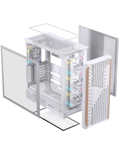 Einarex Pulse P800 Core RGB White Midi Tower Cristal Templado USB 3.2 Blanco