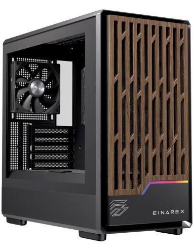 Einarex Pulse PM400 Core Black Midi Tower Cristal Templado USB 3.0 Negro