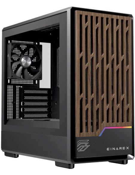 Einarex Pulse PM400 Core Black Midi Tower Cristal Templado USB 3.0 Negro