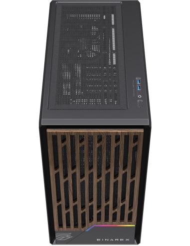 Einarex Pulse PM400 Core Black Midi Tower Cristal Templado USB 3.0 Negro