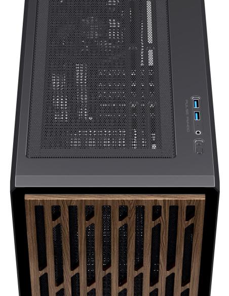 Einarex Pulse PM400 Core Black Midi Tower Cristal Templado USB 3.0 Negro
