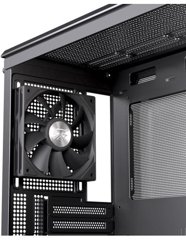 Einarex Pulse PM400 Core Black Midi Tower Cristal Templado USB 3.0 Negro
