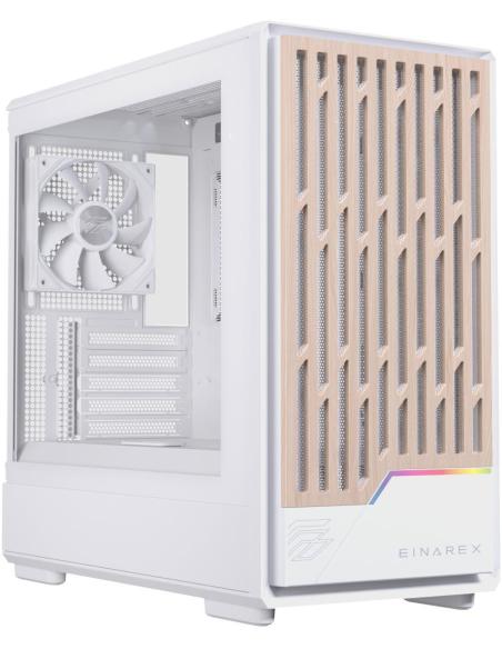 Einarex Pulse PM400 Core White Midi Tower Cristal Templado USB 3.0 Blanco