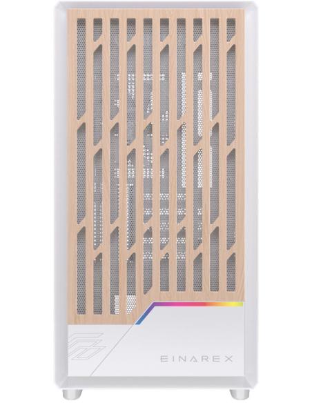 Einarex Pulse PM400 Core White Midi Tower Cristal Templado USB 3.0 Blanco