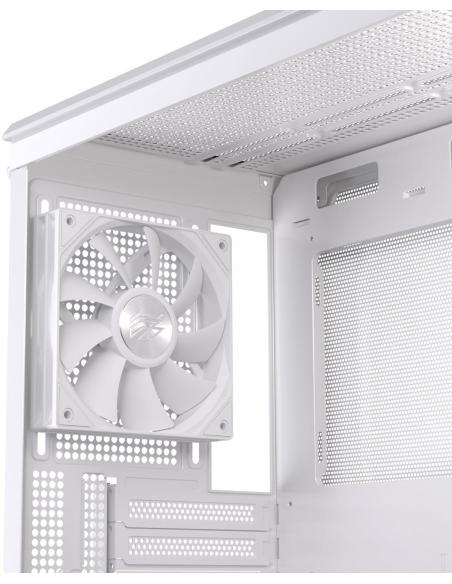 Einarex Pulse PM400 Core White Midi Tower Cristal Templado USB 3.0 Blanco