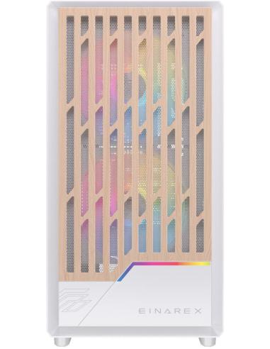 Einarex Pulse PM400 Core RGB White Midi Tower Cristal Templado USB 3.0 Blanco