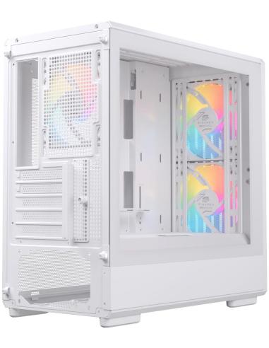 Einarex Pulse PM400 Core RGB White Midi Tower Cristal Templado USB 3.0 Blanco