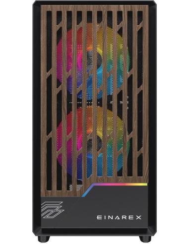 Einarex Pulse PM400 Core RGB Black Midi Tower Cristal Templado USB 3.0 Negro
