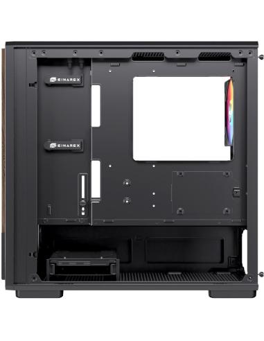 Einarex Pulse PM400 Core RGB Black Midi Tower Cristal Templado USB 3.0 Negro
