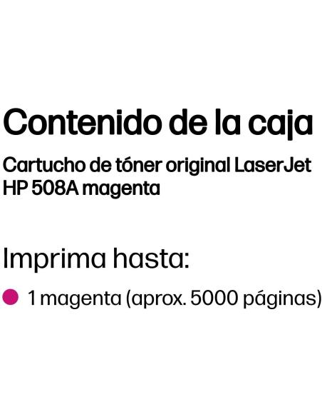 HP 508A CF363A Tóner Magenta