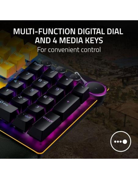 Razer Huntsman V2 PUBG Edition Teclado Gaming Mecánico Switch Red Lineal Amarillo/Negro Teclado USA