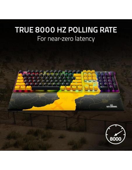 Razer Huntsman V2 PUBG Edition Teclado Gaming Mecánico Switch Red Lineal Amarillo/Negro Teclado USA