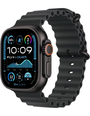 Apple Watch Ultra 2 GPS + Cellular 49mm Caja Negra Titanio con Correa Ocean Band Negra