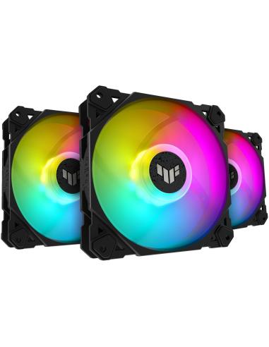 Asus TUF Gaming TF120 ARGB Kit de 3 Ventiladores con Control de Aire 120mm Negro