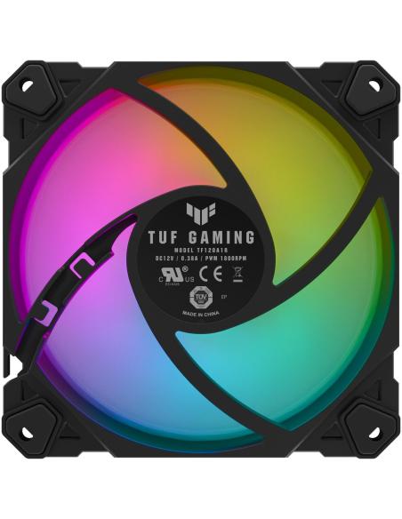 Asus TUF Gaming TF120 ARGB Kit de 3 Ventiladores con Control de Aire 120mm Negro