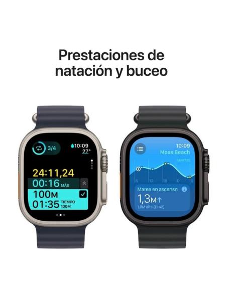 Apple Watch Ultra 2 GPS + Cellular 49mm Caja Negra Titanio con Correa Ocean Band Negra