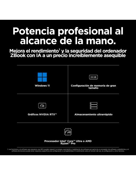 HP ZBook Power 16 G11 Intel Core Ultra 7-155U/16GB/512GB SSD/RTX A500/16" W11 Pro